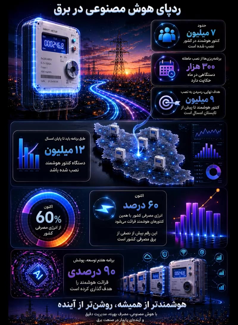 ردپای هوش مصنوعی در برق